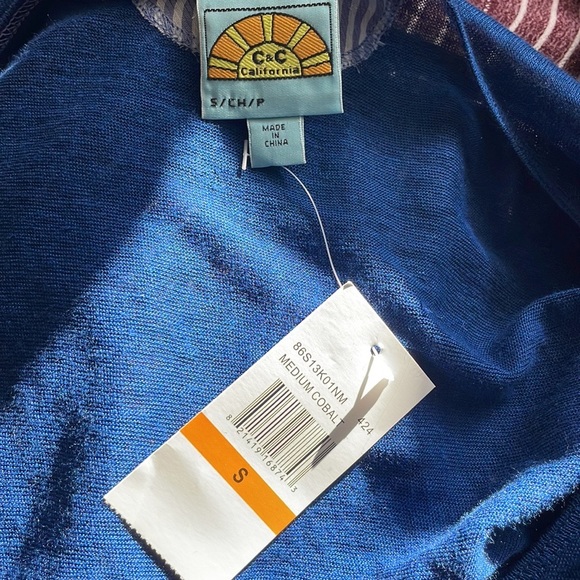 NWT C&C California linen t-shirt - Picture 5 of 5